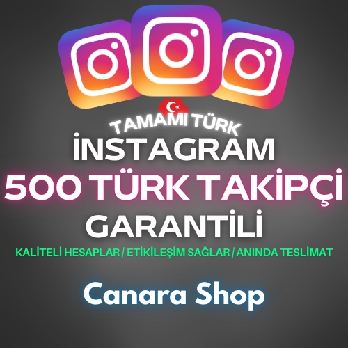  ⭐INSTAGRAM 500 TÜRK GERÇEK TAKİPÇİ - Garantili - En İyisi